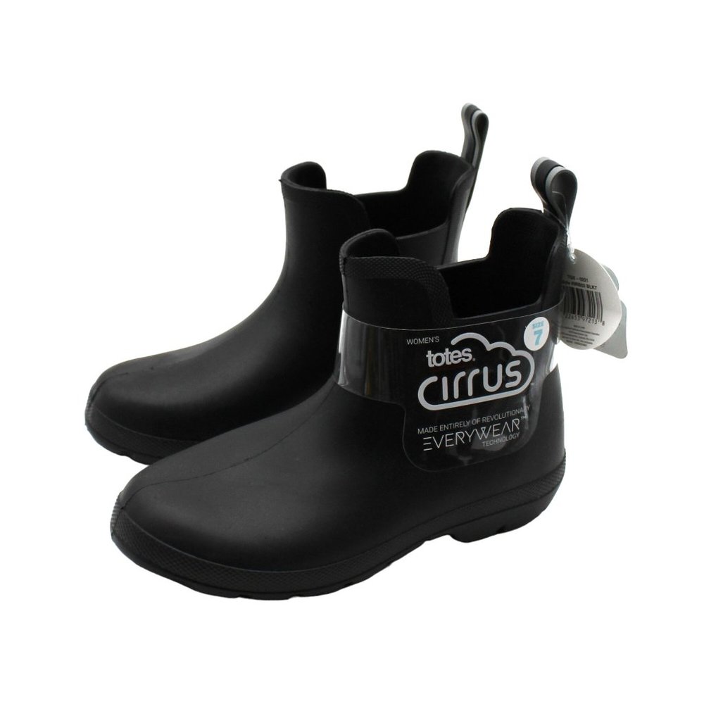 Totes Women's Everywear Chelsea Ankle Rain Boots Women's Shoes - Picture 4 of 7